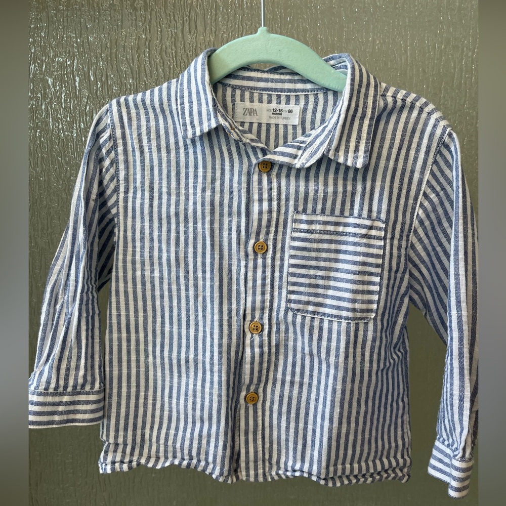 Zara Toddler - Linen Shirt 12-18m